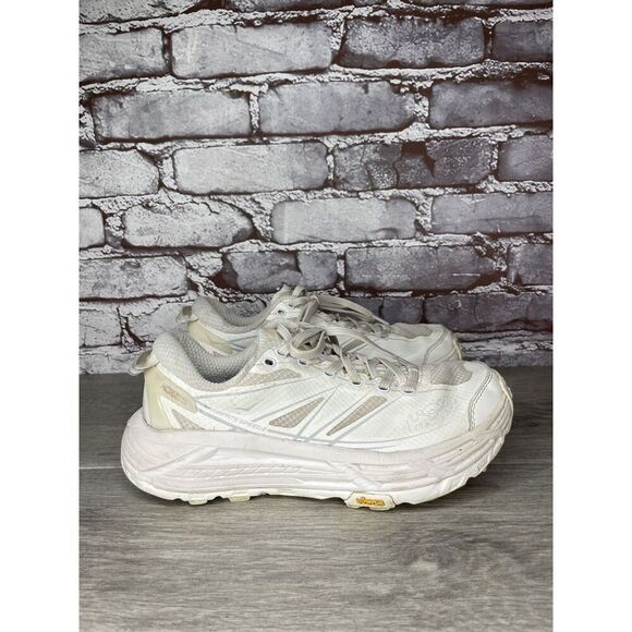 Hoka One Vibram Mafate Speed 2 White Synthetic Running Shoes Women 38EU/6.5M US - Picture 4 of 16